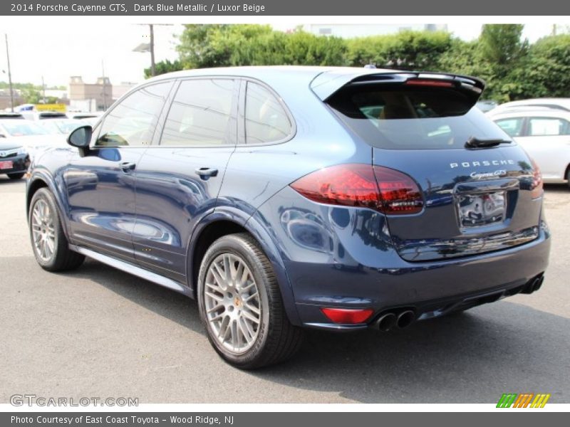 Dark Blue Metallic / Luxor Beige 2014 Porsche Cayenne GTS