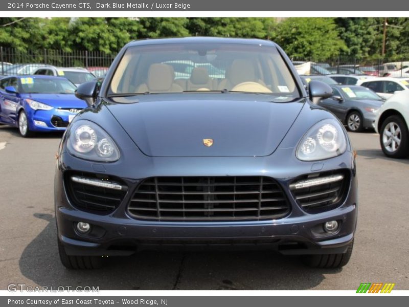 Dark Blue Metallic / Luxor Beige 2014 Porsche Cayenne GTS