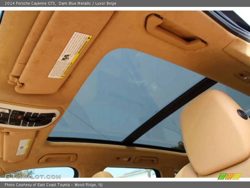 Dark Blue Metallic / Luxor Beige 2014 Porsche Cayenne GTS
