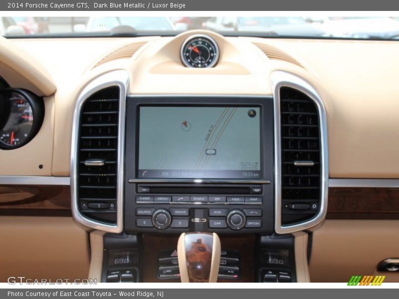 Dark Blue Metallic / Luxor Beige 2014 Porsche Cayenne GTS