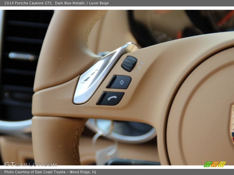 Dark Blue Metallic / Luxor Beige 2014 Porsche Cayenne GTS