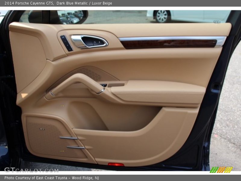 Dark Blue Metallic / Luxor Beige 2014 Porsche Cayenne GTS