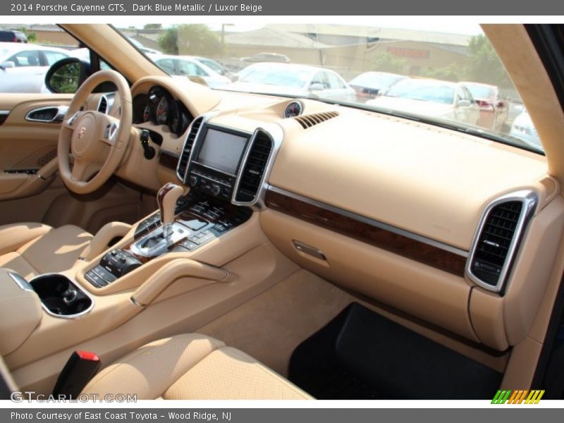 Dark Blue Metallic / Luxor Beige 2014 Porsche Cayenne GTS