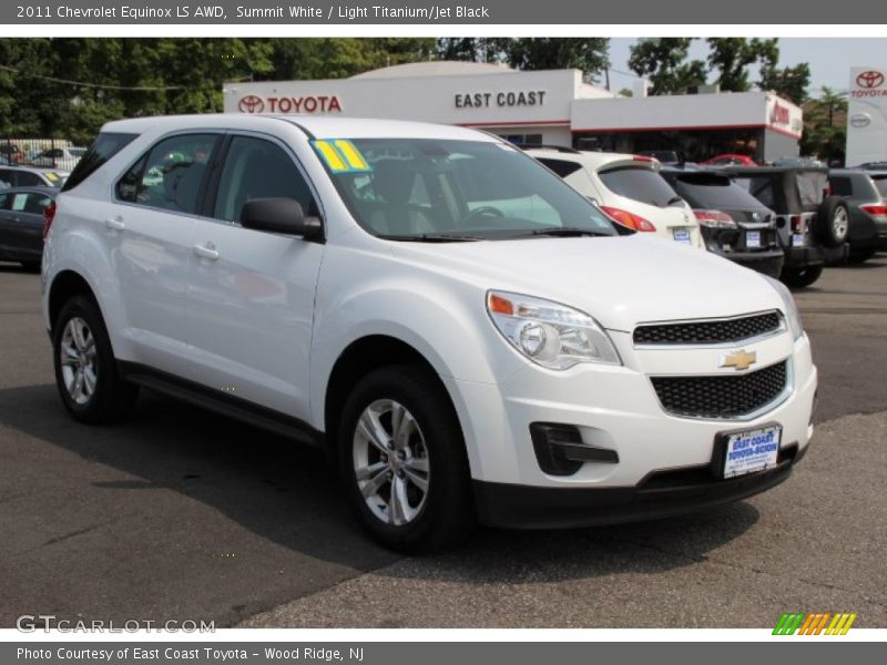 Summit White / Light Titanium/Jet Black 2011 Chevrolet Equinox LS AWD