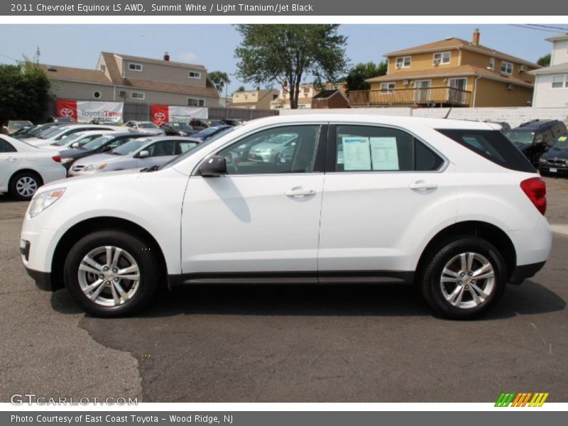 Summit White / Light Titanium/Jet Black 2011 Chevrolet Equinox LS AWD