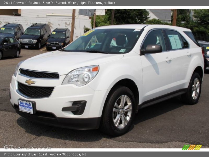 Summit White / Light Titanium/Jet Black 2011 Chevrolet Equinox LS AWD