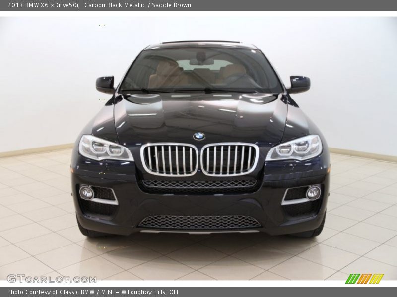 Carbon Black Metallic / Saddle Brown 2013 BMW X6 xDrive50i