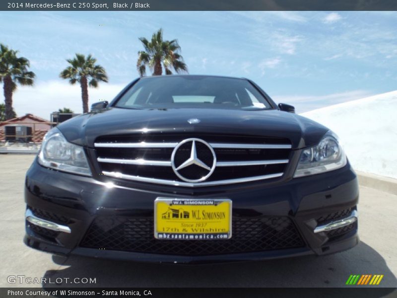 Black / Black 2014 Mercedes-Benz C 250 Sport