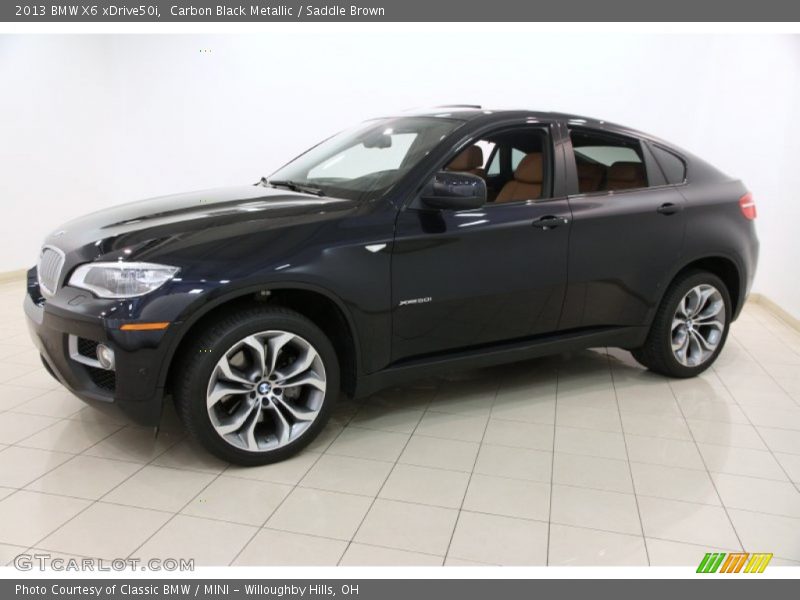 Carbon Black Metallic / Saddle Brown 2013 BMW X6 xDrive50i