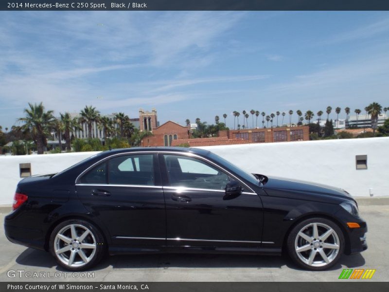 Black / Black 2014 Mercedes-Benz C 250 Sport