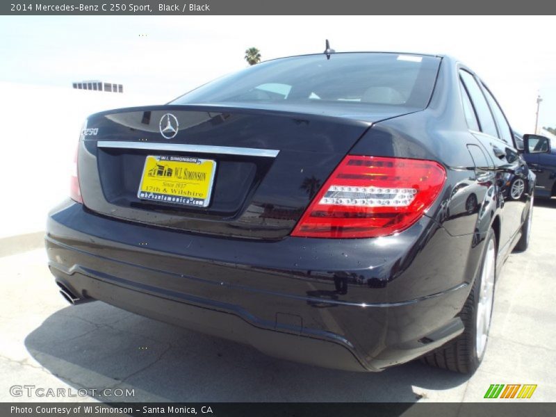 Black / Black 2014 Mercedes-Benz C 250 Sport