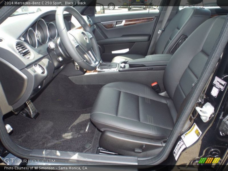 Black / Black 2014 Mercedes-Benz C 250 Sport