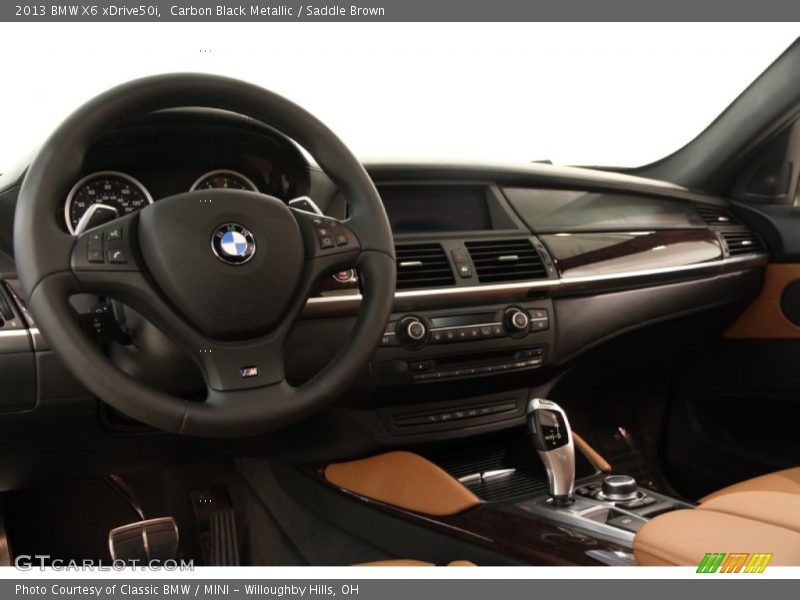 Carbon Black Metallic / Saddle Brown 2013 BMW X6 xDrive50i