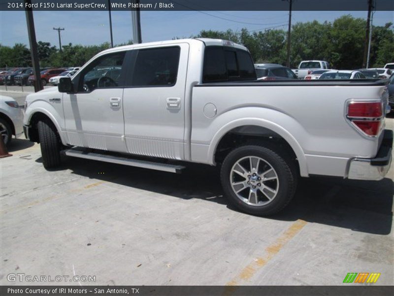 White Platinum / Black 2014 Ford F150 Lariat SuperCrew