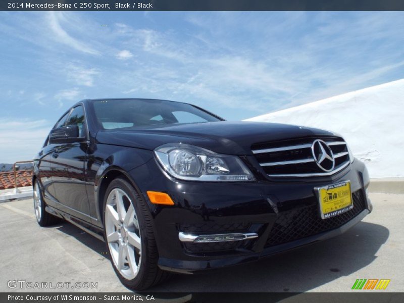 Black / Black 2014 Mercedes-Benz C 250 Sport