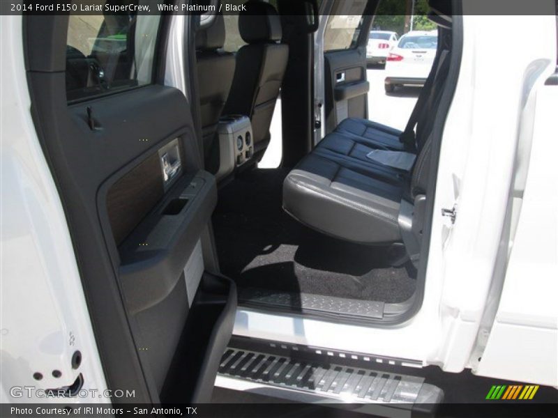 White Platinum / Black 2014 Ford F150 Lariat SuperCrew
