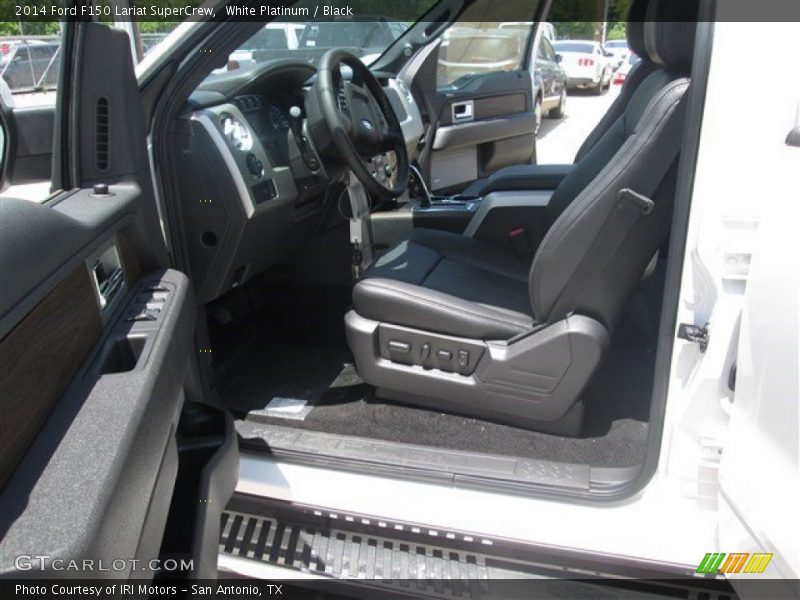 White Platinum / Black 2014 Ford F150 Lariat SuperCrew