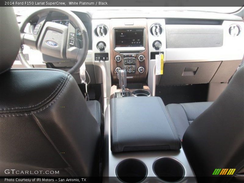 White Platinum / Black 2014 Ford F150 Lariat SuperCrew
