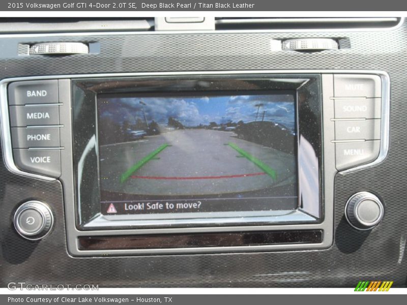 Deep Black Pearl / Titan Black Leather 2015 Volkswagen Golf GTI 4-Door 2.0T SE