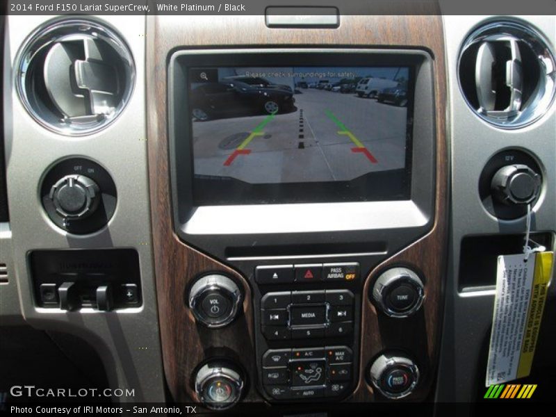 White Platinum / Black 2014 Ford F150 Lariat SuperCrew