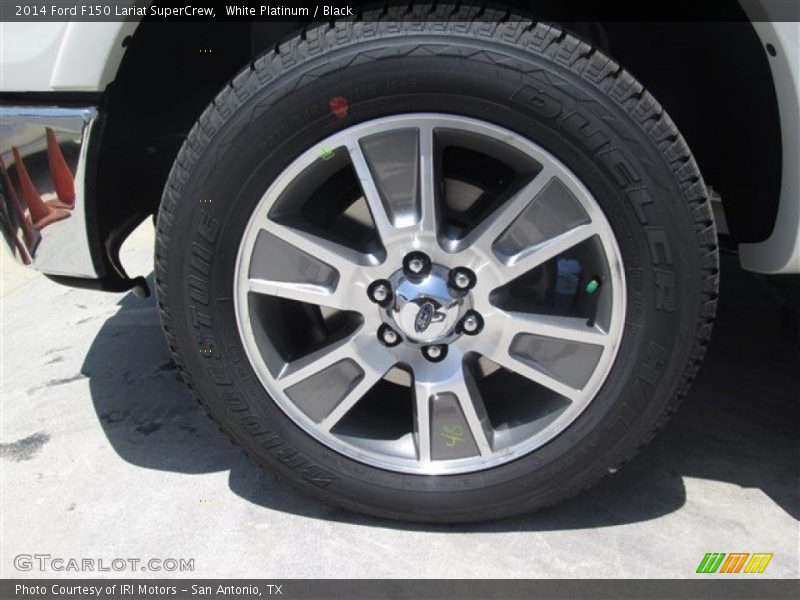 White Platinum / Black 2014 Ford F150 Lariat SuperCrew