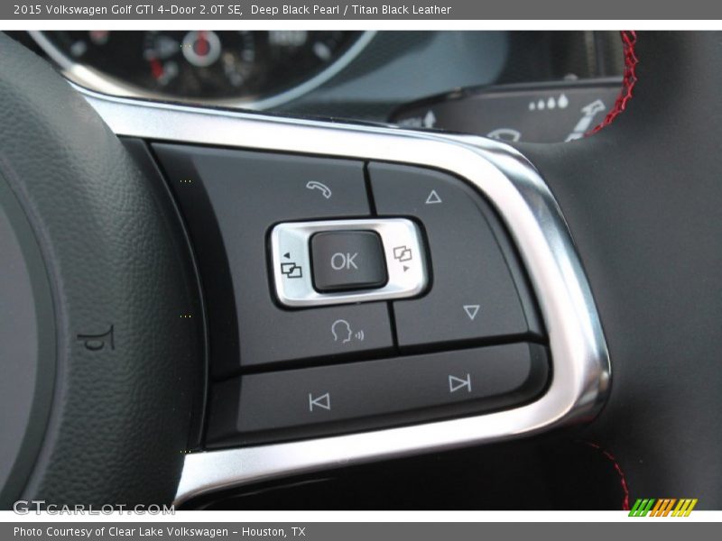 Deep Black Pearl / Titan Black Leather 2015 Volkswagen Golf GTI 4-Door 2.0T SE