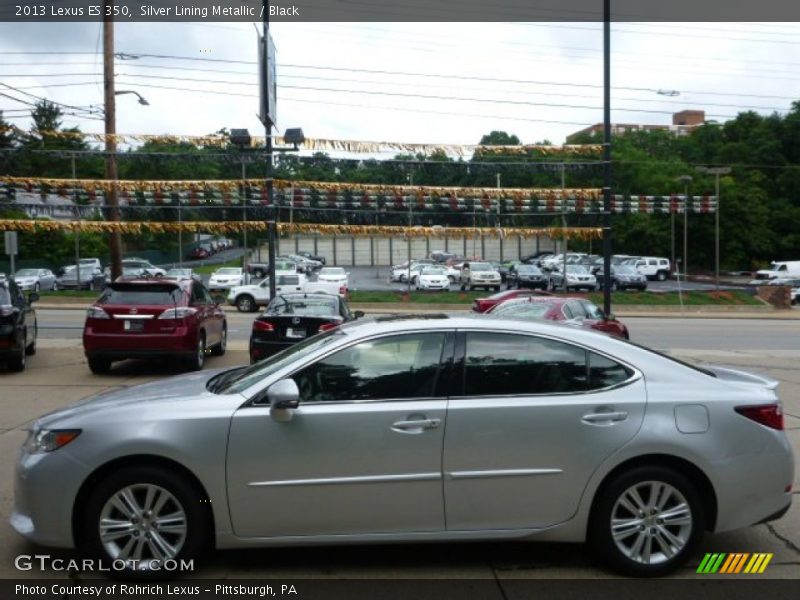 Silver Lining Metallic / Black 2013 Lexus ES 350
