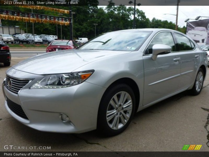 Silver Lining Metallic / Black 2013 Lexus ES 350
