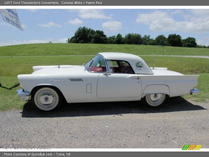 Colonial White / Flame Red 1957 Ford Thunderbird Convertible
