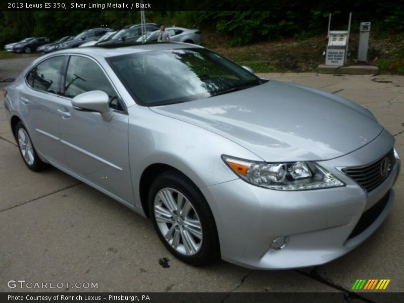 Silver Lining Metallic / Black 2013 Lexus ES 350