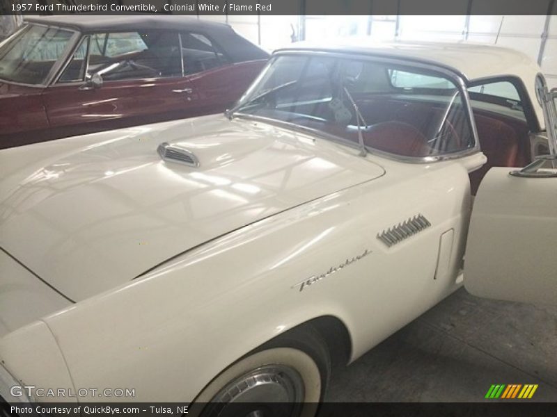 Colonial White / Flame Red 1957 Ford Thunderbird Convertible