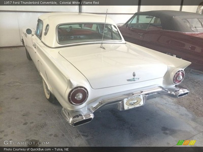 Colonial White / Flame Red 1957 Ford Thunderbird Convertible