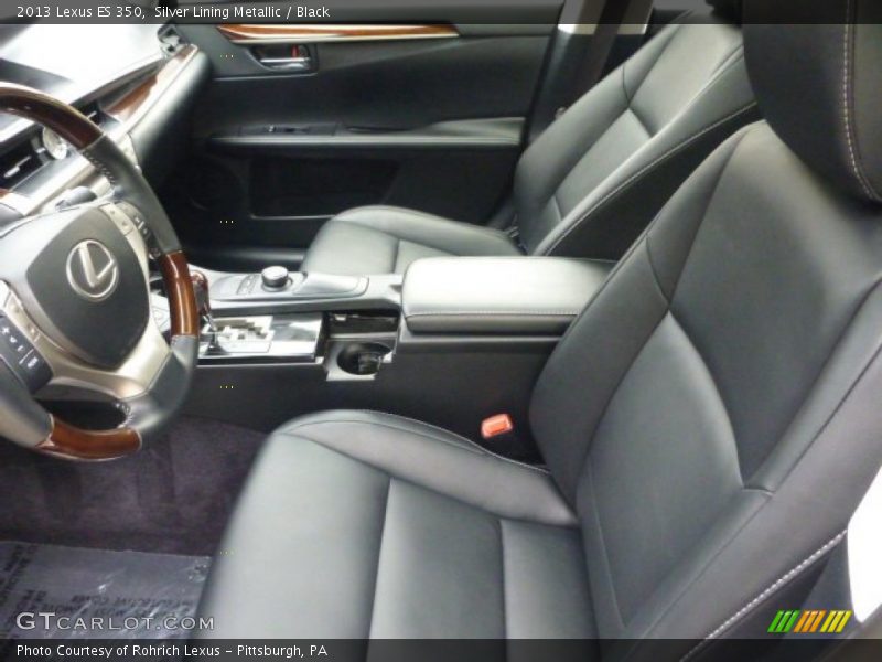 Silver Lining Metallic / Black 2013 Lexus ES 350
