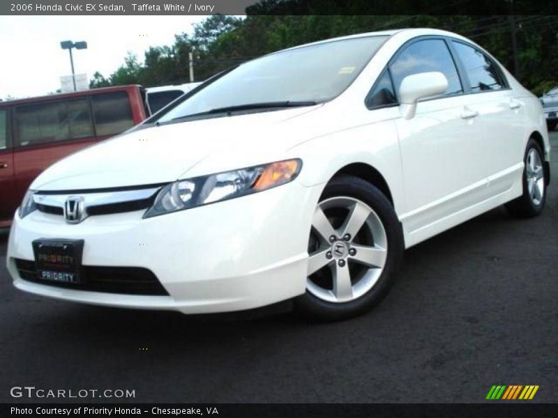 Taffeta White / Ivory 2006 Honda Civic EX Sedan