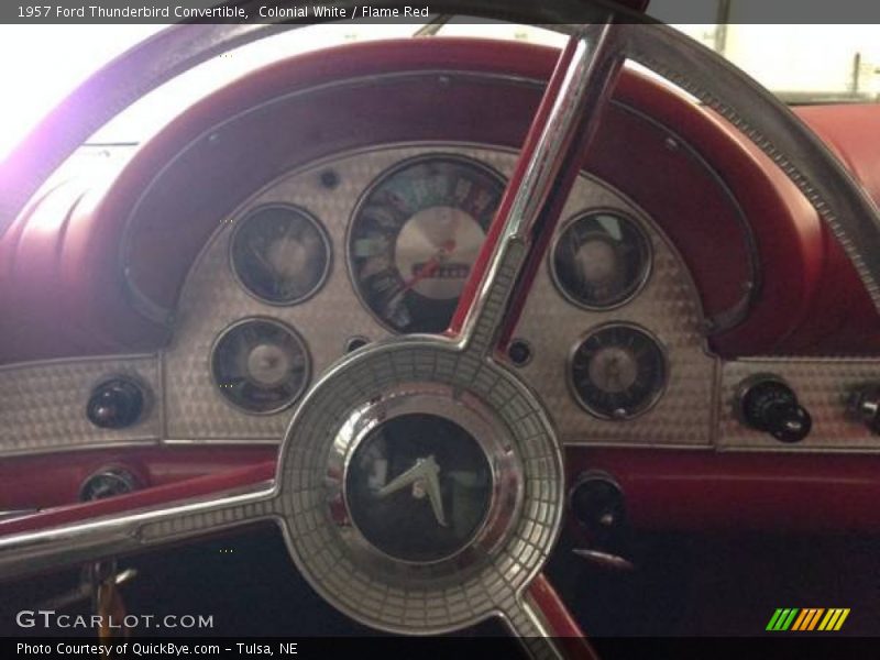 Colonial White / Flame Red 1957 Ford Thunderbird Convertible