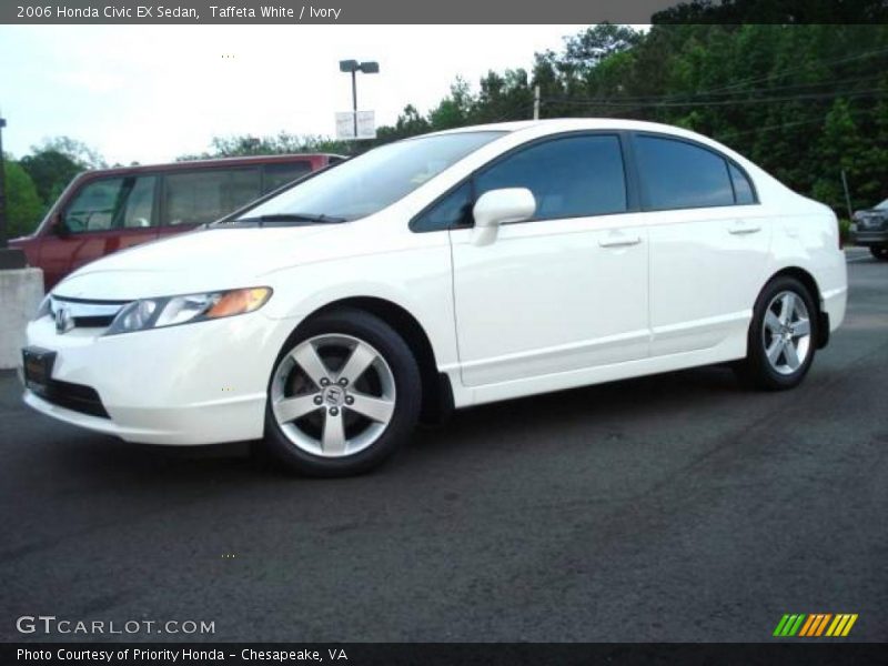 Taffeta White / Ivory 2006 Honda Civic EX Sedan