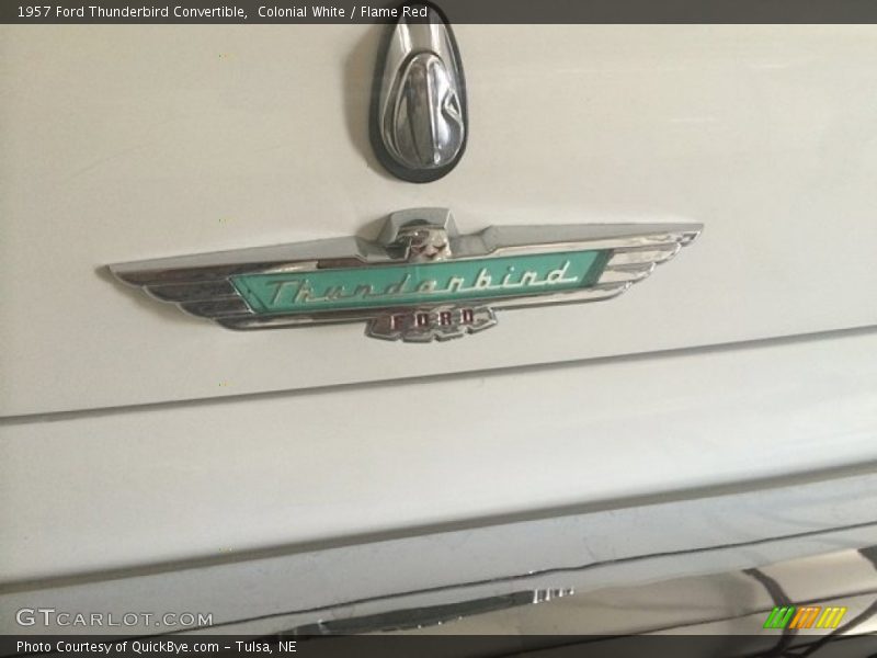 Colonial White / Flame Red 1957 Ford Thunderbird Convertible
