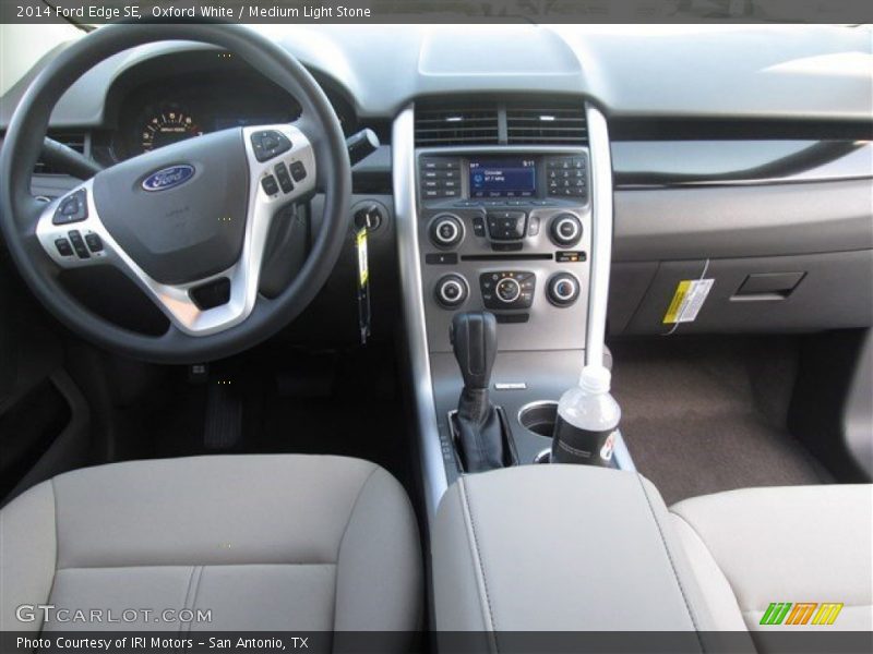 Oxford White / Medium Light Stone 2014 Ford Edge SE