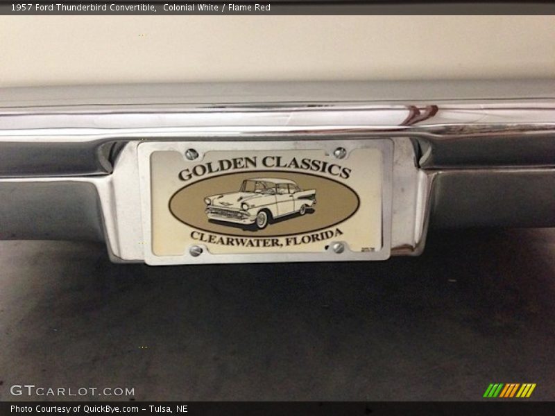 Colonial White / Flame Red 1957 Ford Thunderbird Convertible