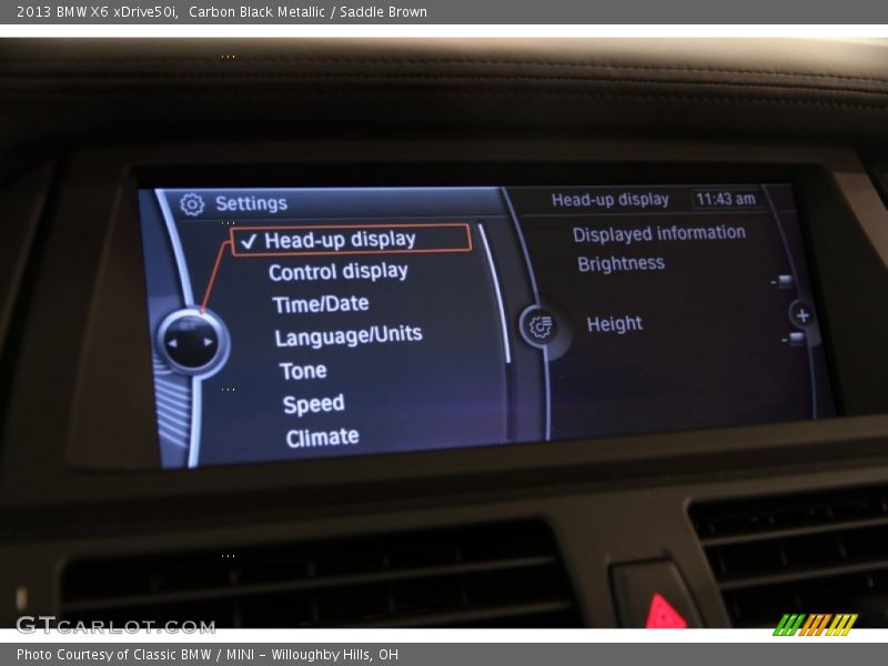 Carbon Black Metallic / Saddle Brown 2013 BMW X6 xDrive50i