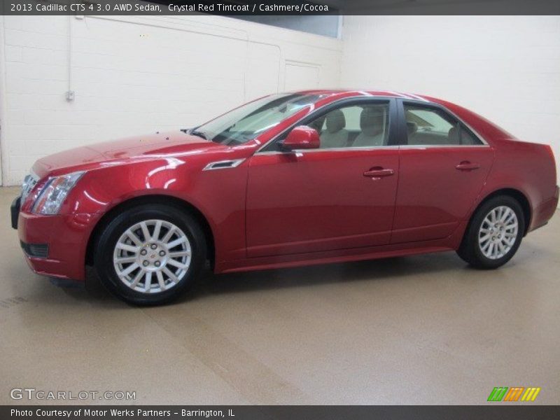 Crystal Red Tintcoat / Cashmere/Cocoa 2013 Cadillac CTS 4 3.0 AWD Sedan