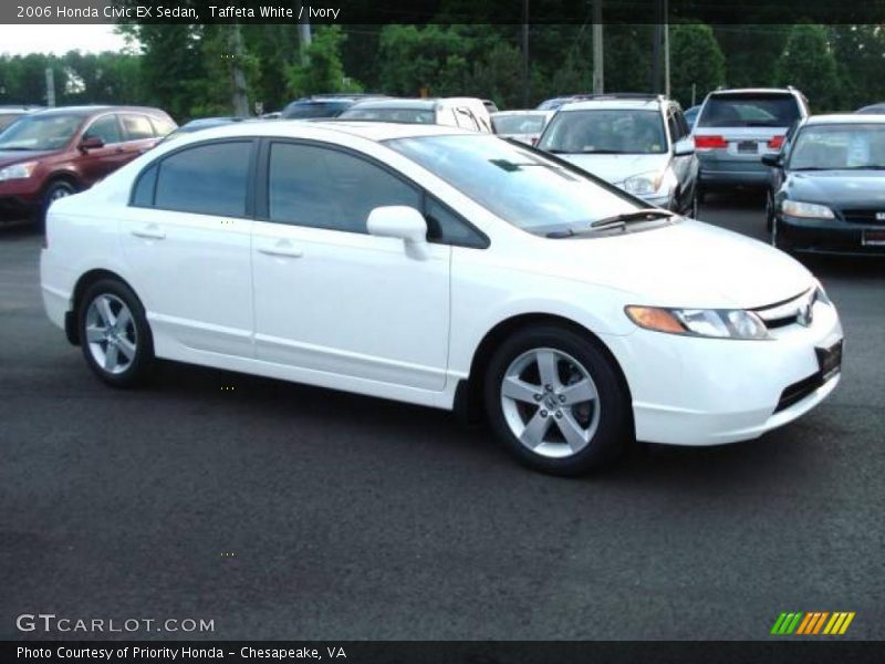 Taffeta White / Ivory 2006 Honda Civic EX Sedan