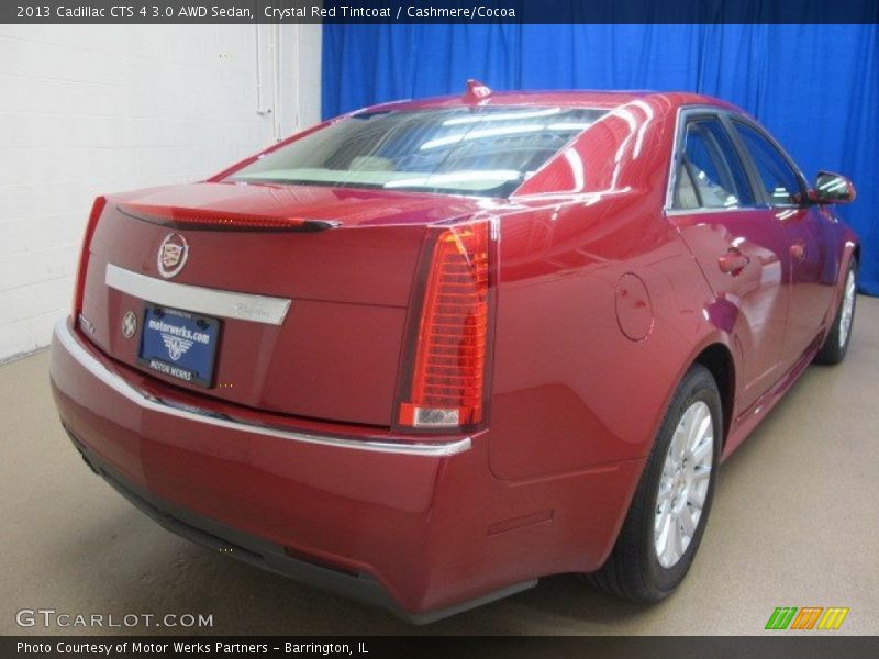 Crystal Red Tintcoat / Cashmere/Cocoa 2013 Cadillac CTS 4 3.0 AWD Sedan