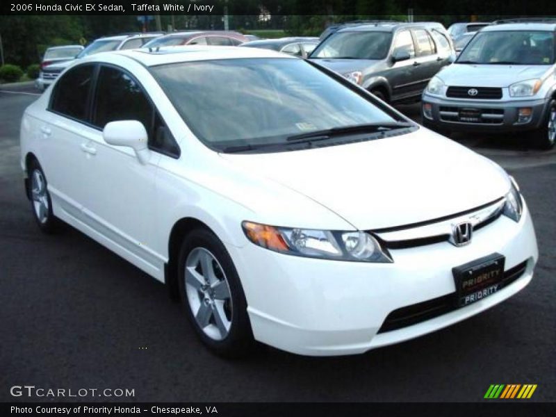 Taffeta White / Ivory 2006 Honda Civic EX Sedan