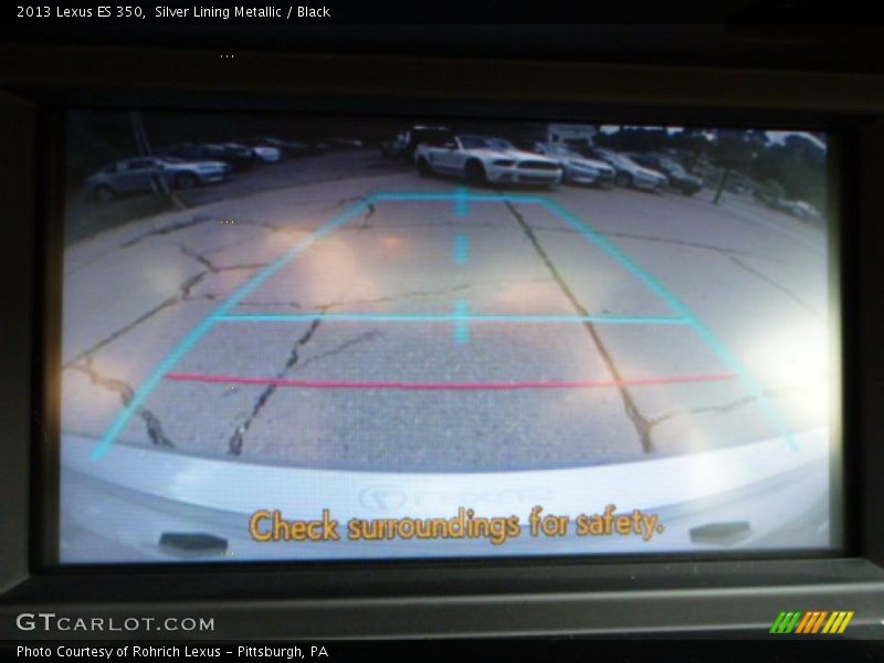 Silver Lining Metallic / Black 2013 Lexus ES 350