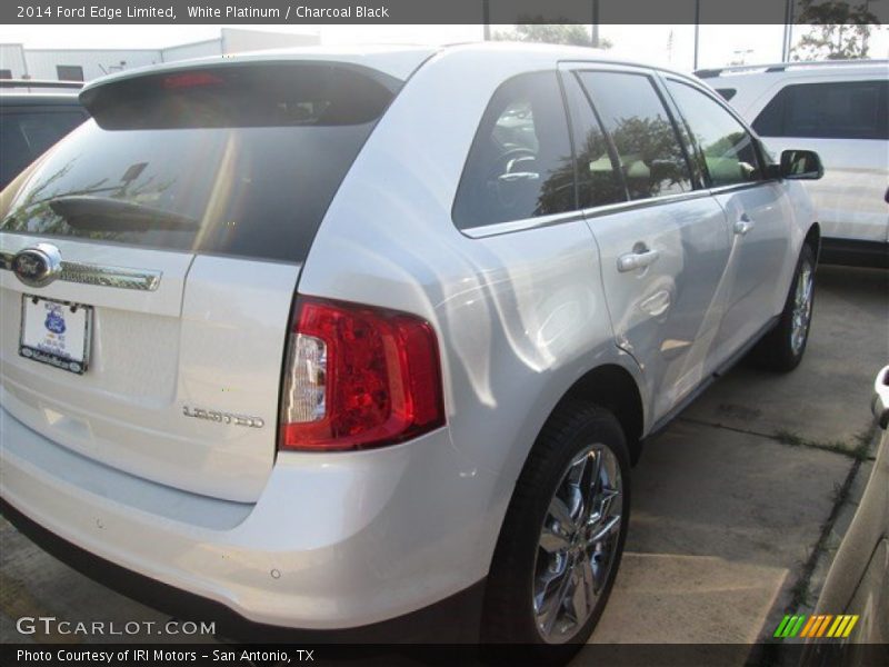 White Platinum / Charcoal Black 2014 Ford Edge Limited