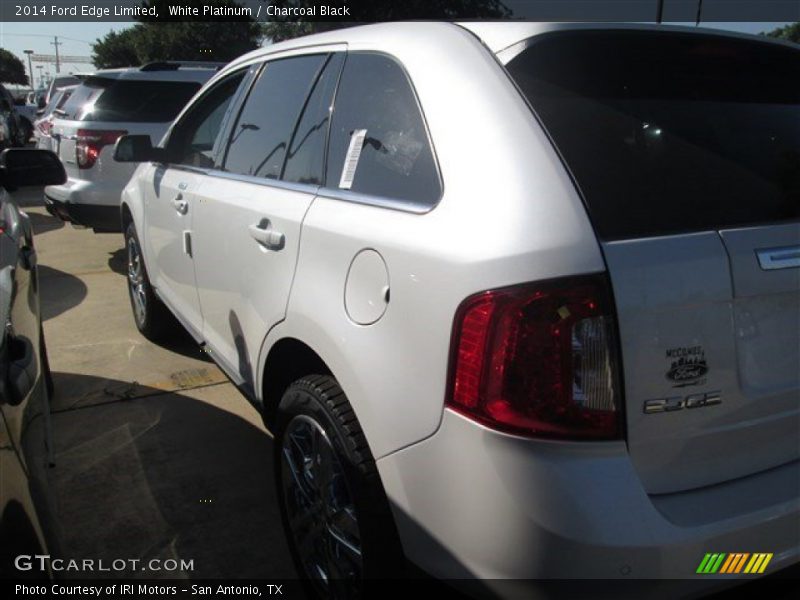 White Platinum / Charcoal Black 2014 Ford Edge Limited