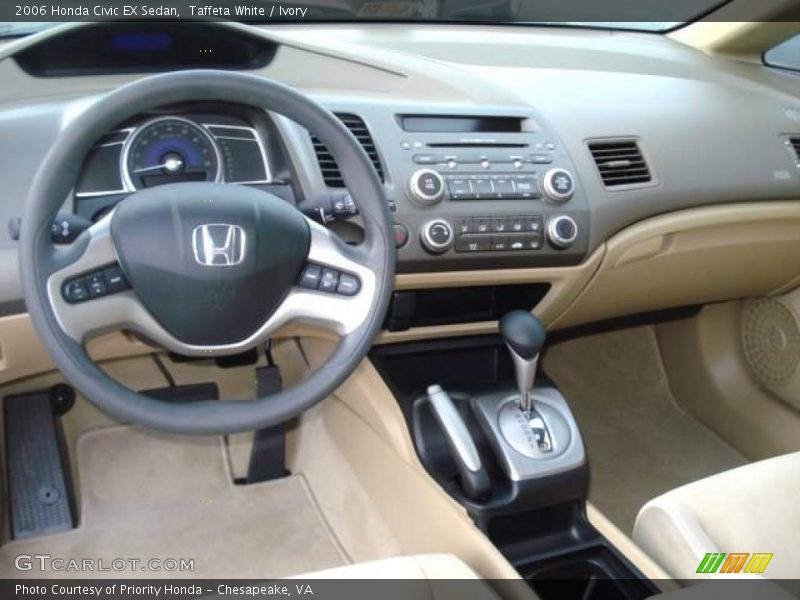 Taffeta White / Ivory 2006 Honda Civic EX Sedan