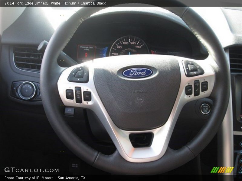 White Platinum / Charcoal Black 2014 Ford Edge Limited