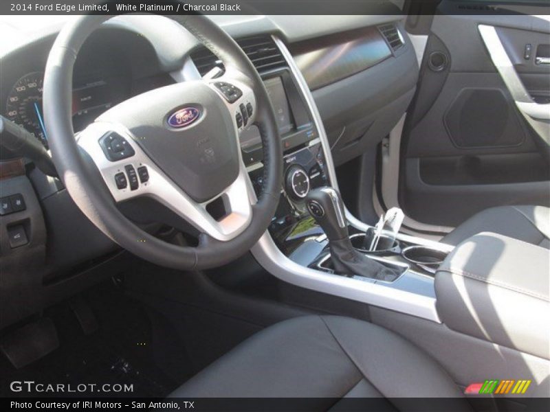White Platinum / Charcoal Black 2014 Ford Edge Limited